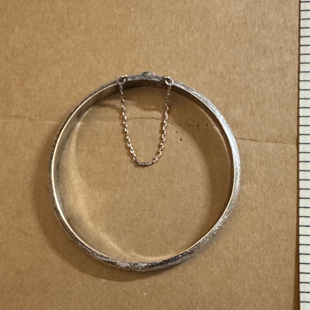Elegant Silver Bangle Bracelet
